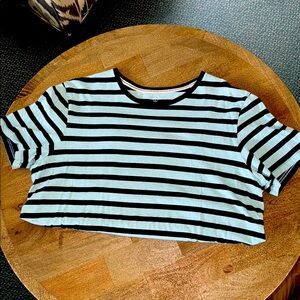 Lands end men’s striped crewneck tee